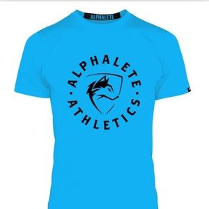 ALPHALETE Lightning Blue Performance Shirt Men’s SZ S